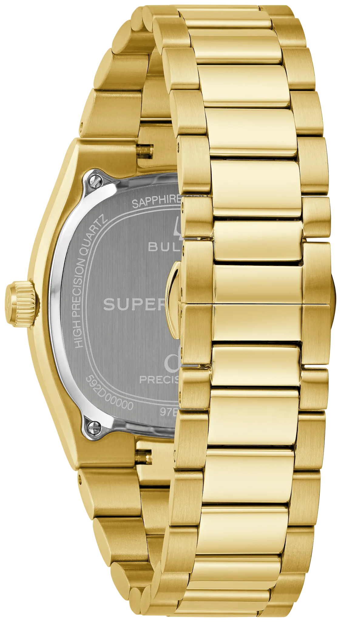 Black Dial Stainless Steel Bracelet Super Seville 97B246 | Bulova